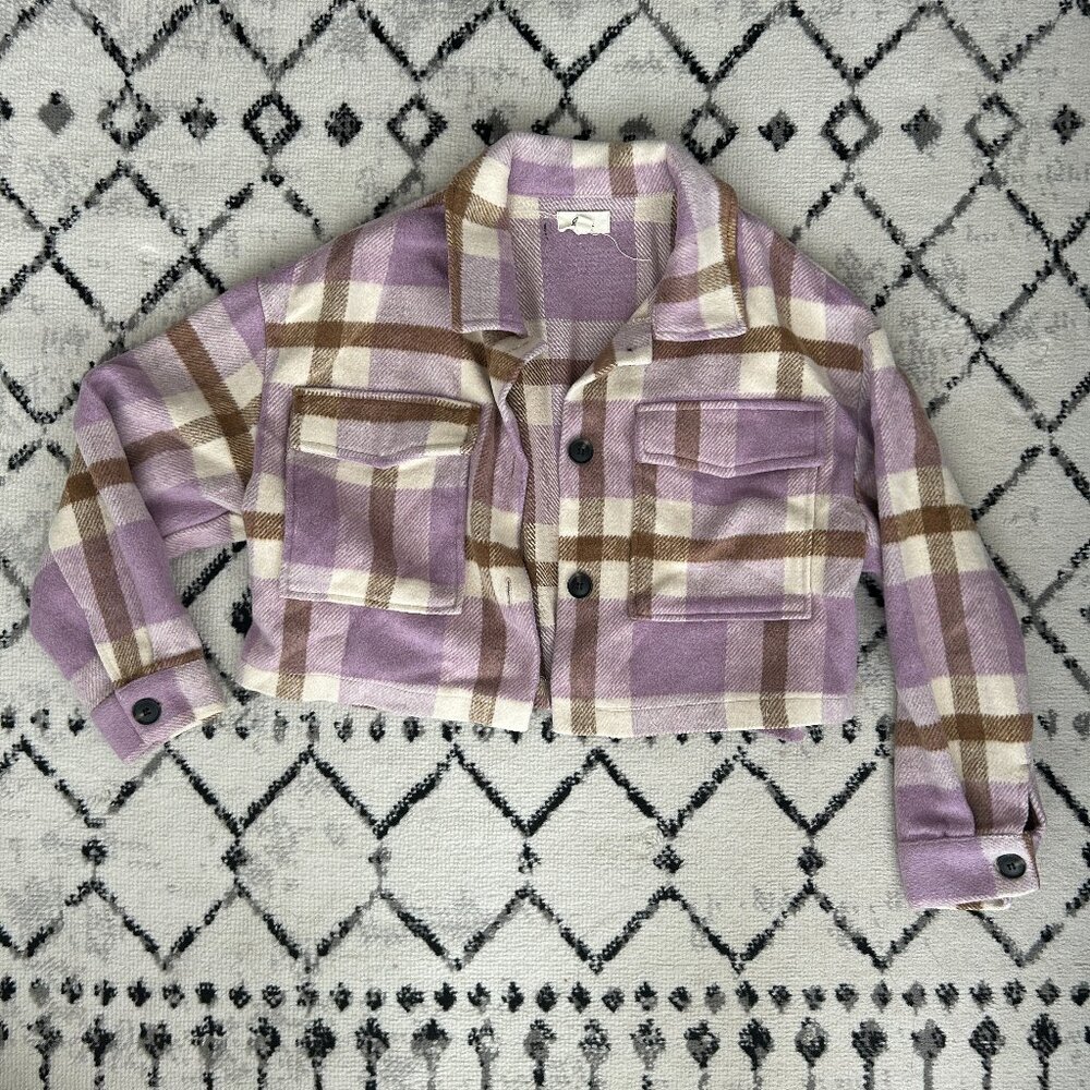 Elan Plaid Crop Jacket